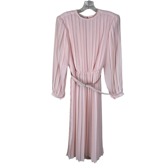 Monica Richards Pale Pink Pleated Dress - Picture 6 of 8